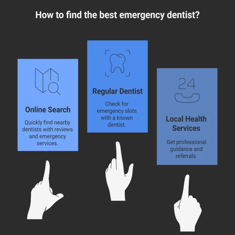 Infographic image: How to Find the Best Emergency Dentist Near You
