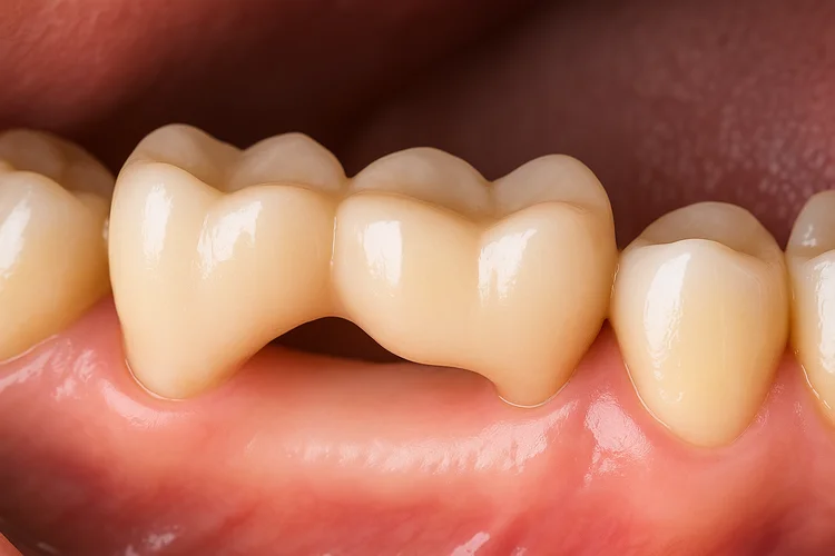 A picture of a dental bridge