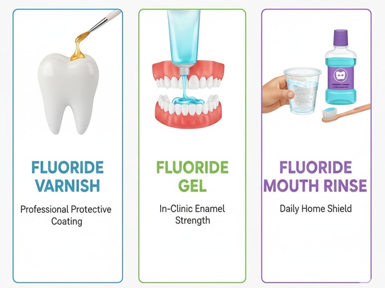 different types of flouride