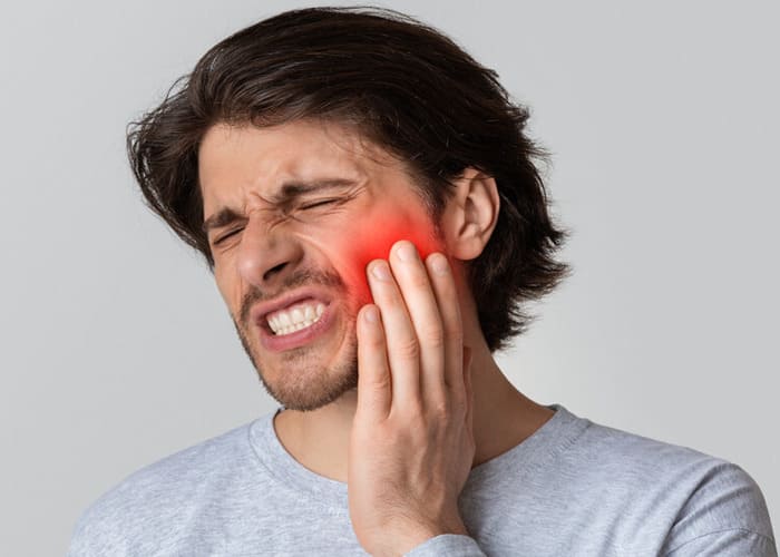 Persistent pain at the base of the jaw